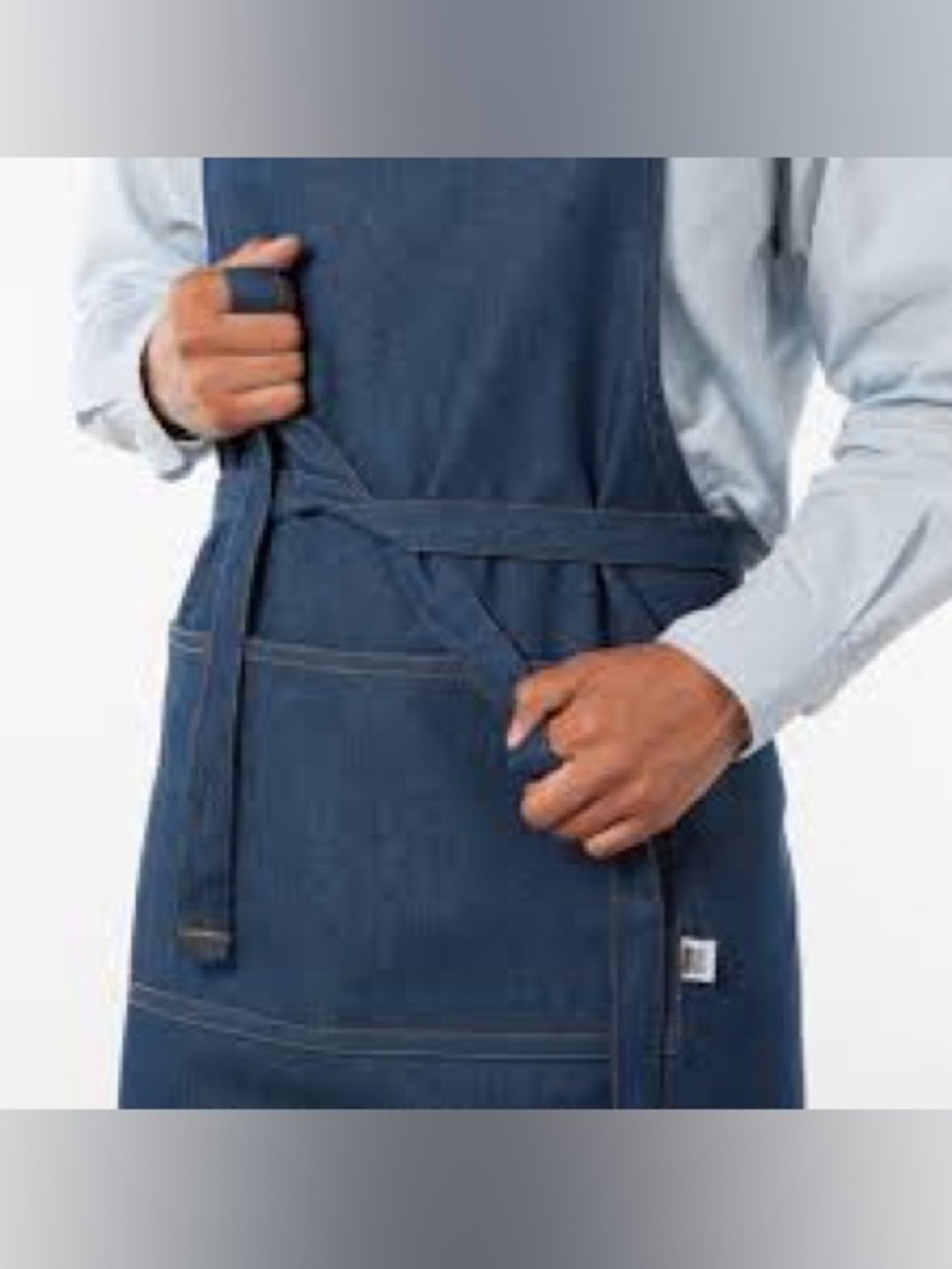 NWT Now Designs Denim Apron with Adjustable Straps & Large Front Pocket.